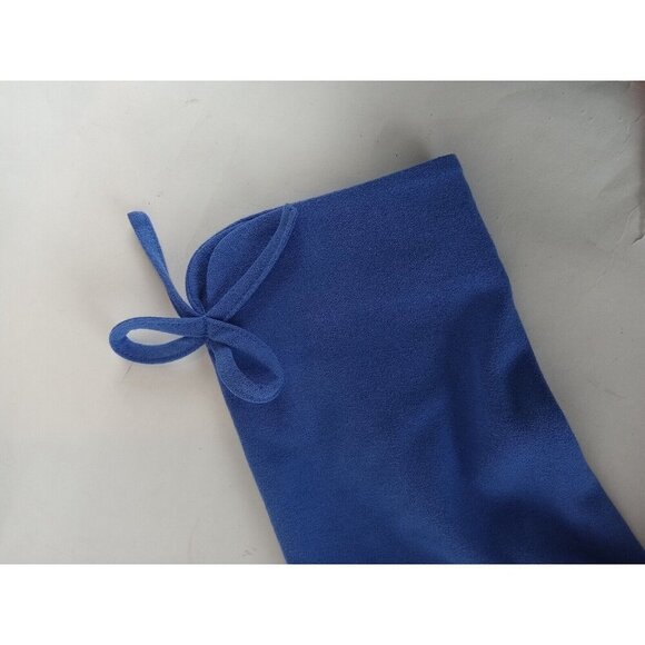 Talbots Womens Shift Dress Blue Lined Tie Bow Long Sleeve 12P Petite - Picture 5 of 13